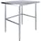 Amgood 30 in. x 36 in. Open Base Stainless Steel Metal Table WT-3036-RCB-Z - alternate 1